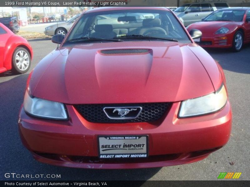 Laser Red Metallic / Light Graphite 1999 Ford Mustang V6 Coupe
