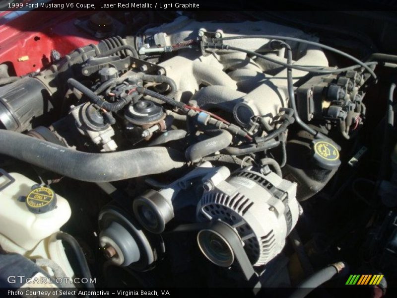  1999 Mustang V6 Coupe Engine - 3.8 Liter OHV 12-Valve V6
