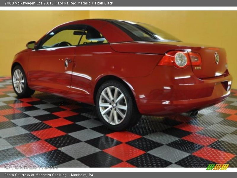 Paprika Red Metallic / Titan Black 2008 Volkswagen Eos 2.0T