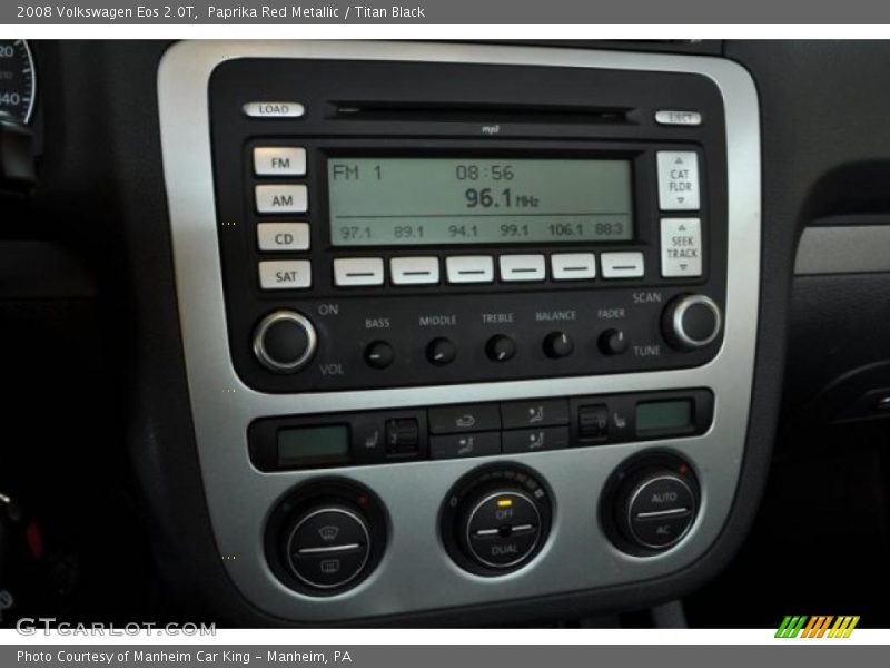 Paprika Red Metallic / Titan Black 2008 Volkswagen Eos 2.0T