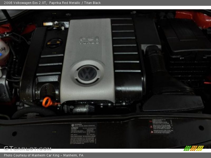 Paprika Red Metallic / Titan Black 2008 Volkswagen Eos 2.0T