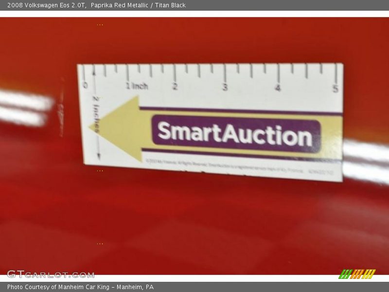 Paprika Red Metallic / Titan Black 2008 Volkswagen Eos 2.0T