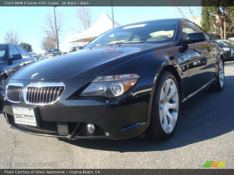 Jet Black / Black 2004 BMW 6 Series 645i Coupe