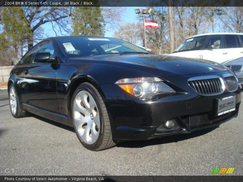 Jet Black / Black 2004 BMW 6 Series 645i Coupe