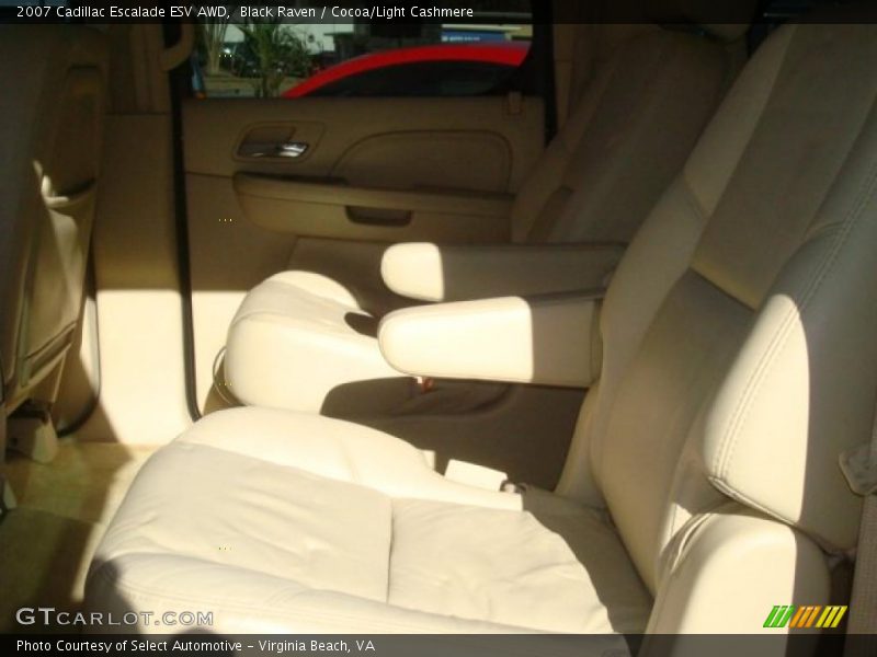 Black Raven / Cocoa/Light Cashmere 2007 Cadillac Escalade ESV AWD
