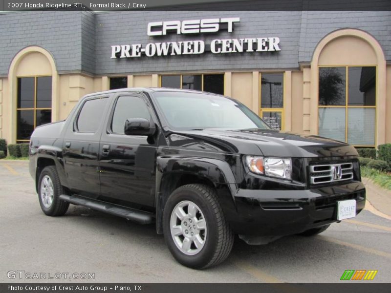 Formal Black / Gray 2007 Honda Ridgeline RTL