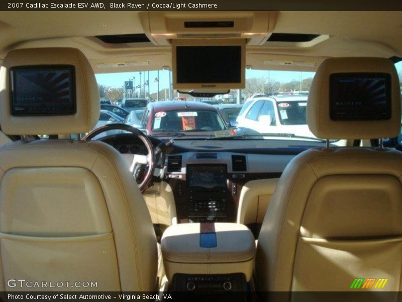 Black Raven / Cocoa/Light Cashmere 2007 Cadillac Escalade ESV AWD
