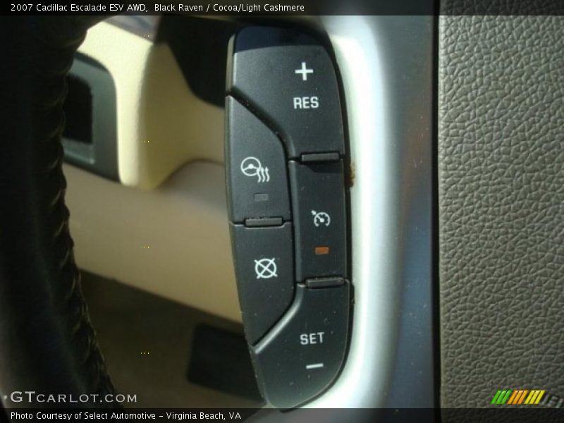 Black Raven / Cocoa/Light Cashmere 2007 Cadillac Escalade ESV AWD