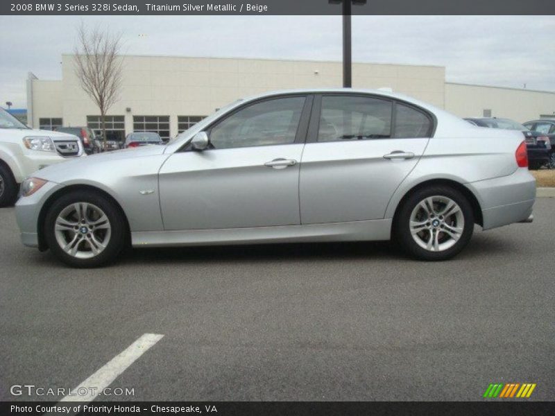 Titanium Silver Metallic / Beige 2008 BMW 3 Series 328i Sedan