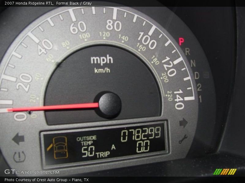 Formal Black / Gray 2007 Honda Ridgeline RTL