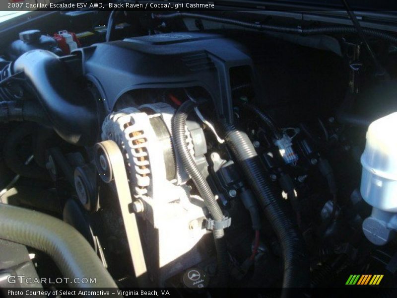 Black Raven / Cocoa/Light Cashmere 2007 Cadillac Escalade ESV AWD