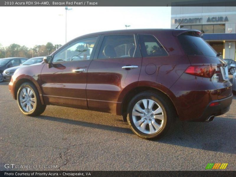 Basque Red Pearl / Taupe 2010 Acura RDX SH-AWD