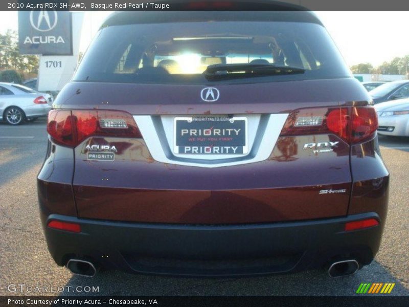 Basque Red Pearl / Taupe 2010 Acura RDX SH-AWD