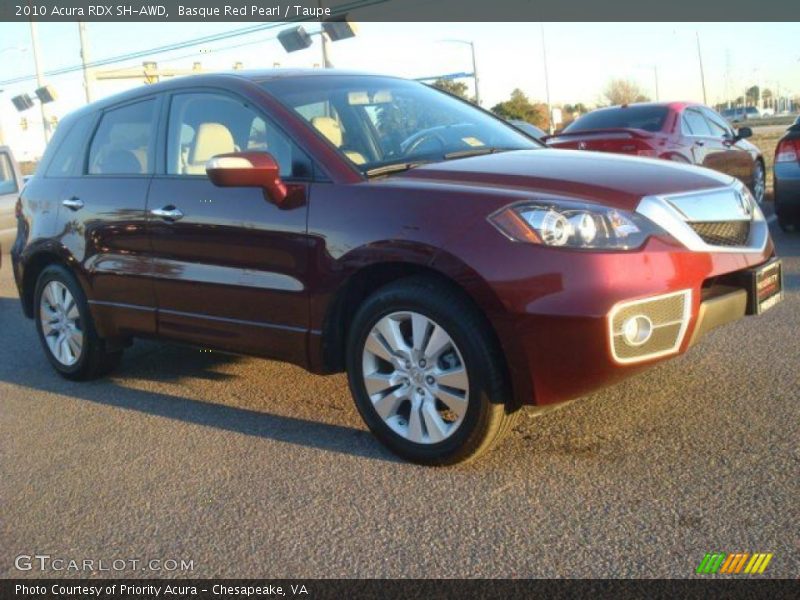 Basque Red Pearl / Taupe 2010 Acura RDX SH-AWD