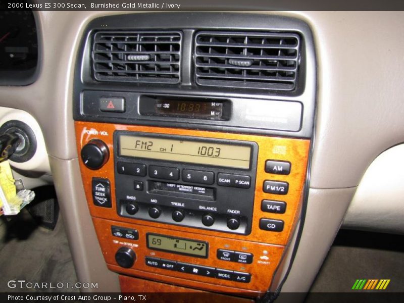 Burnished Gold Metallic / Ivory 2000 Lexus ES 300 Sedan