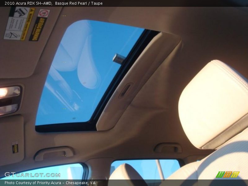 Basque Red Pearl / Taupe 2010 Acura RDX SH-AWD