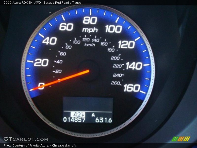 Basque Red Pearl / Taupe 2010 Acura RDX SH-AWD