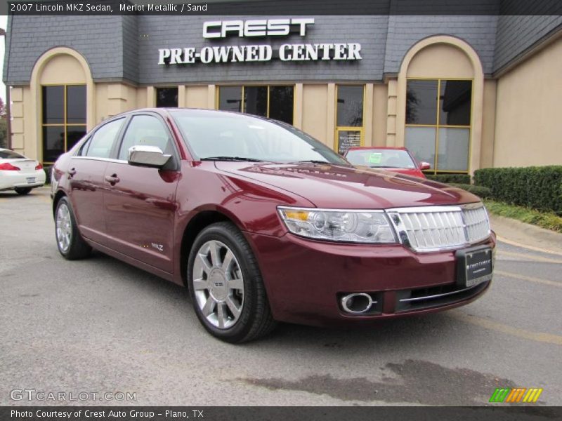 Merlot Metallic / Sand 2007 Lincoln MKZ Sedan