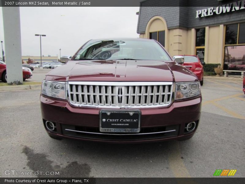 Merlot Metallic / Sand 2007 Lincoln MKZ Sedan