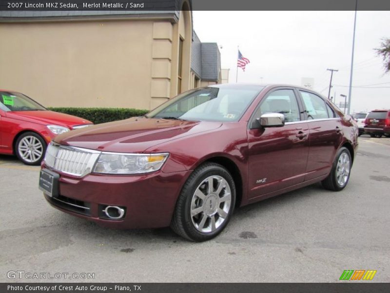 Merlot Metallic / Sand 2007 Lincoln MKZ Sedan