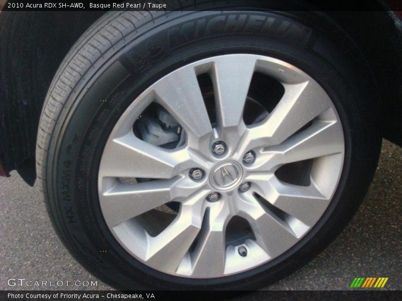 Basque Red Pearl / Taupe 2010 Acura RDX SH-AWD