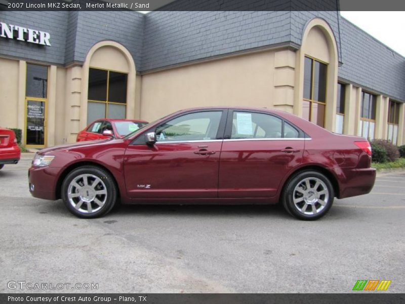 Merlot Metallic / Sand 2007 Lincoln MKZ Sedan