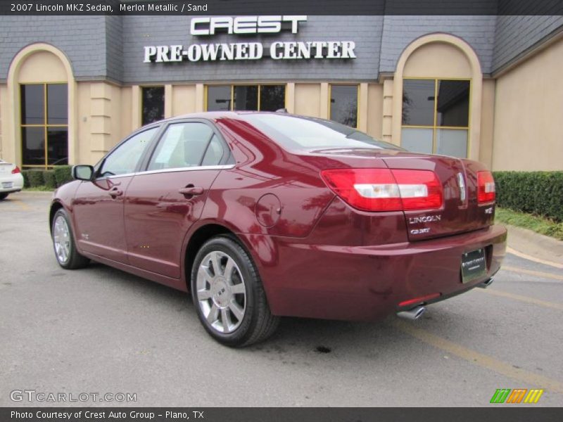 Merlot Metallic / Sand 2007 Lincoln MKZ Sedan