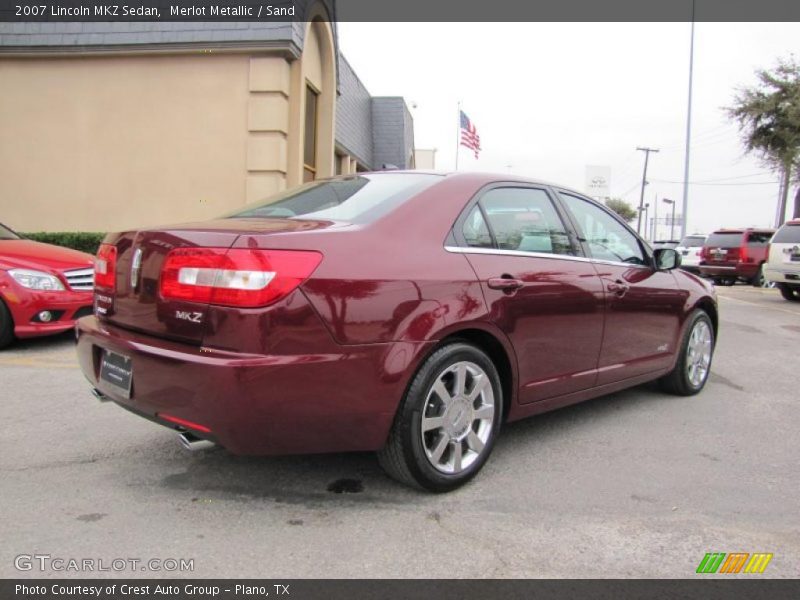 Merlot Metallic / Sand 2007 Lincoln MKZ Sedan