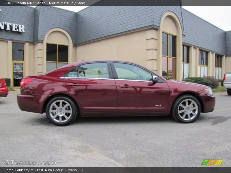 Merlot Metallic / Sand 2007 Lincoln MKZ Sedan
