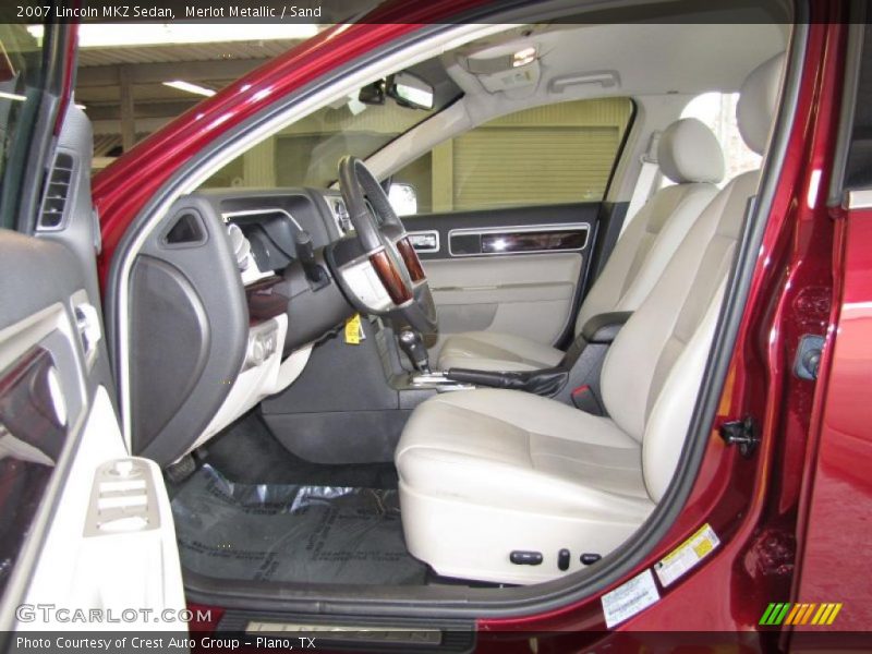 Merlot Metallic / Sand 2007 Lincoln MKZ Sedan