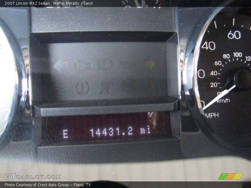 Merlot Metallic / Sand 2007 Lincoln MKZ Sedan