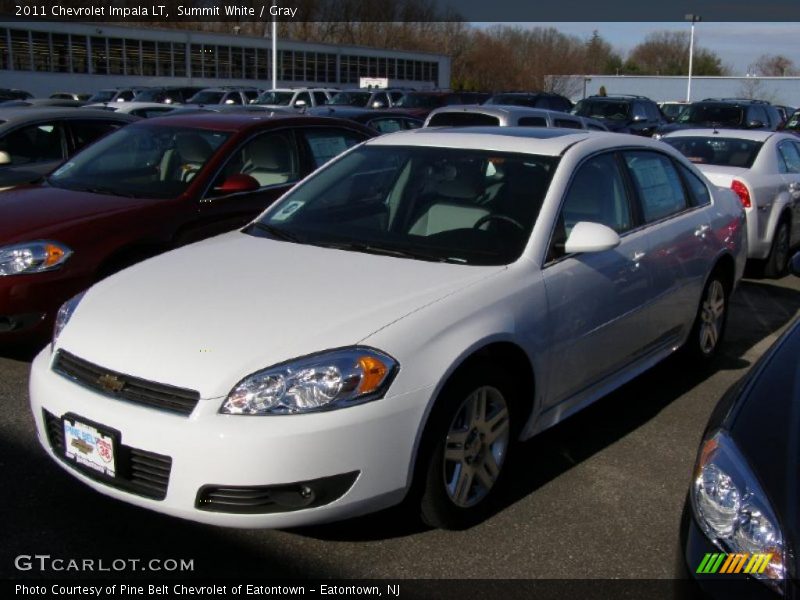 Summit White / Gray 2011 Chevrolet Impala LT