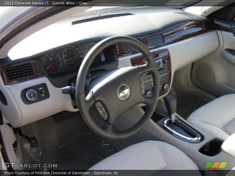 Summit White / Gray 2011 Chevrolet Impala LT