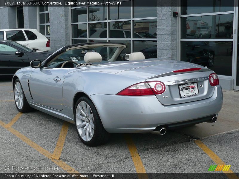 Liquid Silver Metallic / Ivory/Slate 2007 Jaguar XK XK8 Convertible