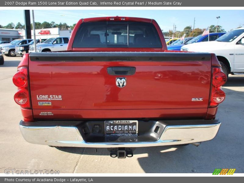 Inferno Red Crystal Pearl / Medium Slate Gray 2007 Dodge Ram 1500 Lone Star Edition Quad Cab