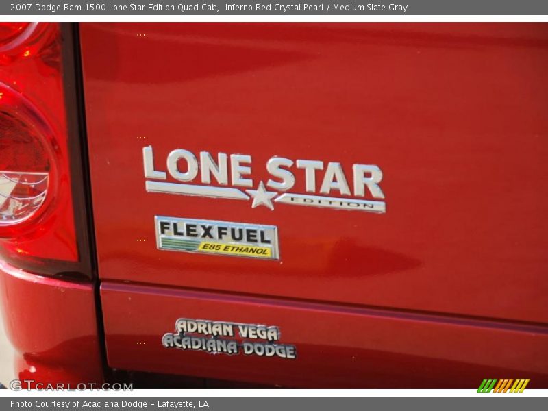 Inferno Red Crystal Pearl / Medium Slate Gray 2007 Dodge Ram 1500 Lone Star Edition Quad Cab