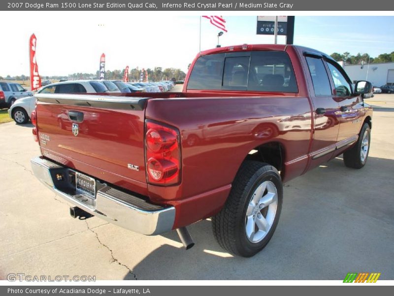 Inferno Red Crystal Pearl / Medium Slate Gray 2007 Dodge Ram 1500 Lone Star Edition Quad Cab