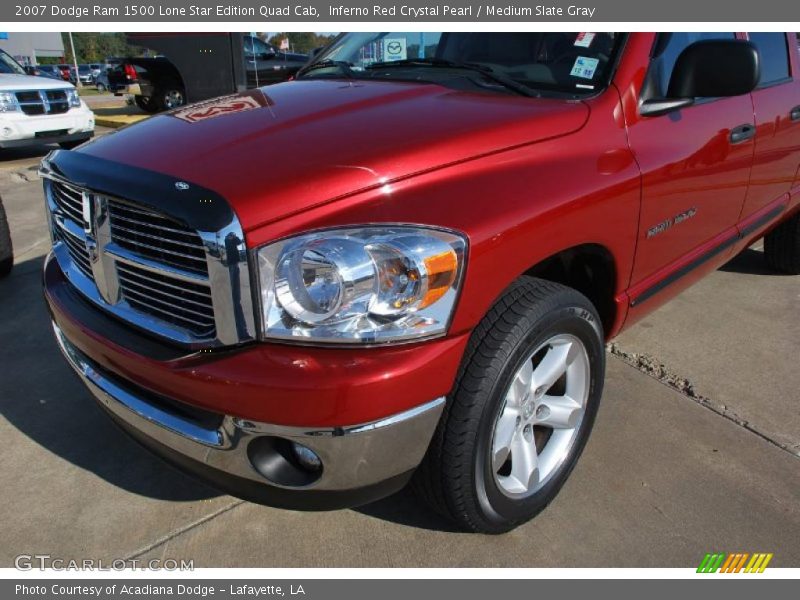 Inferno Red Crystal Pearl / Medium Slate Gray 2007 Dodge Ram 1500 Lone Star Edition Quad Cab