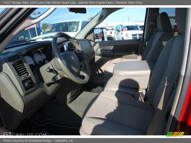 Inferno Red Crystal Pearl / Medium Slate Gray 2007 Dodge Ram 1500 Lone Star Edition Quad Cab