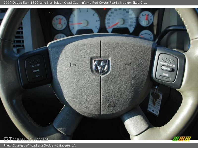 Inferno Red Crystal Pearl / Medium Slate Gray 2007 Dodge Ram 1500 Lone Star Edition Quad Cab