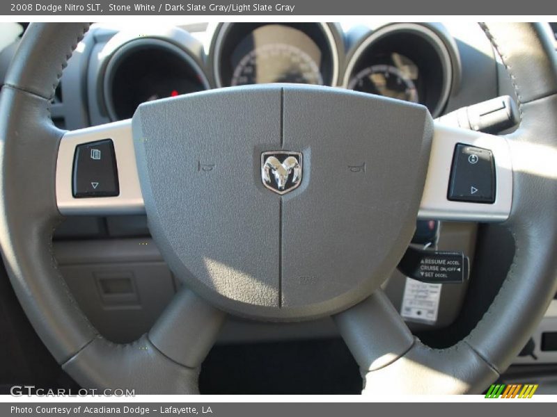 Stone White / Dark Slate Gray/Light Slate Gray 2008 Dodge Nitro SLT