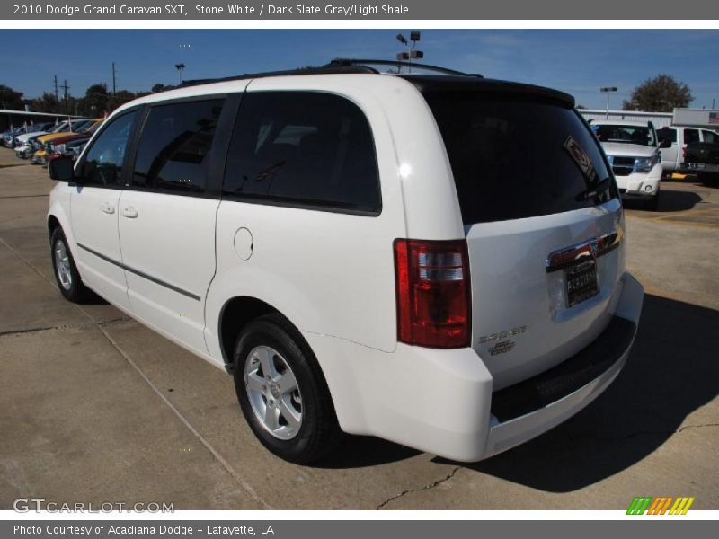 Stone White / Dark Slate Gray/Light Shale 2010 Dodge Grand Caravan SXT