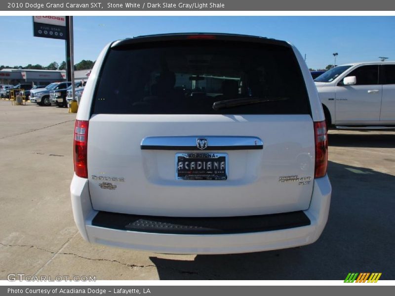 Stone White / Dark Slate Gray/Light Shale 2010 Dodge Grand Caravan SXT