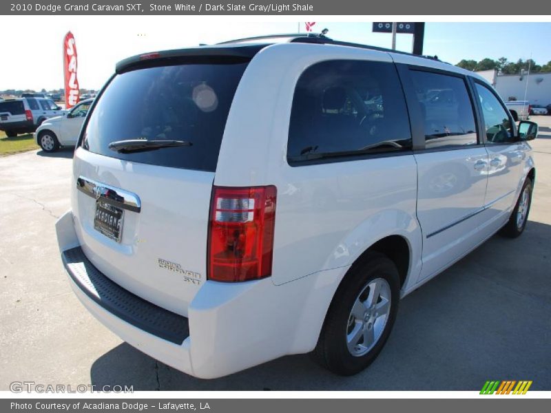 Stone White / Dark Slate Gray/Light Shale 2010 Dodge Grand Caravan SXT