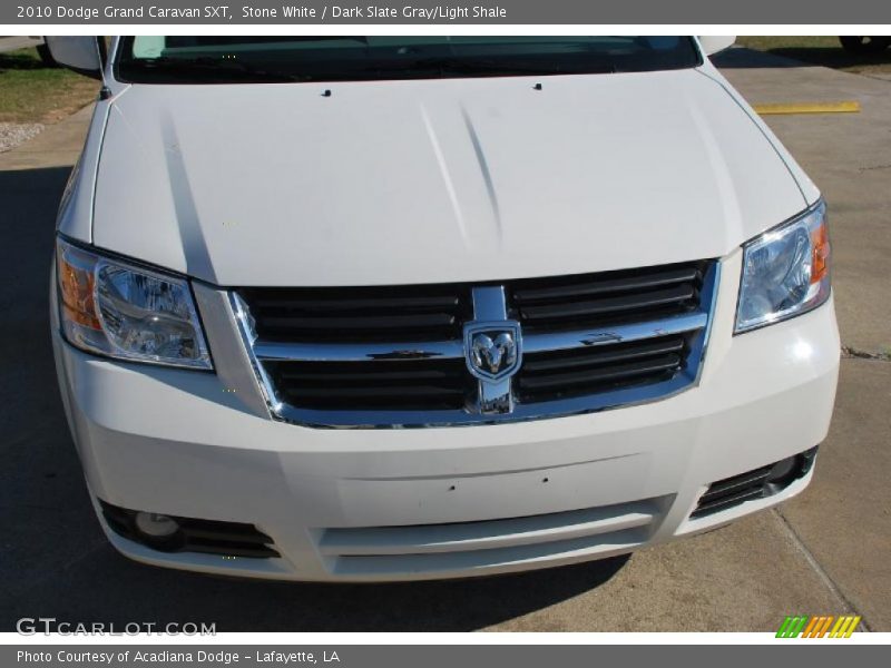 Stone White / Dark Slate Gray/Light Shale 2010 Dodge Grand Caravan SXT