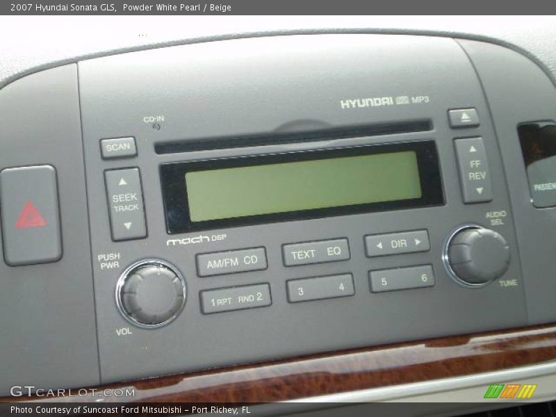 Powder White Pearl / Beige 2007 Hyundai Sonata GLS