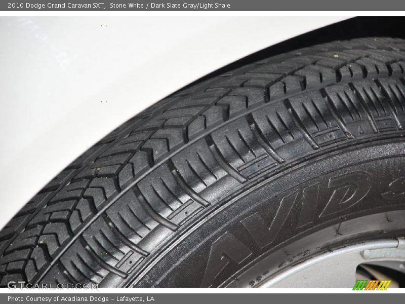 Stone White / Dark Slate Gray/Light Shale 2010 Dodge Grand Caravan SXT