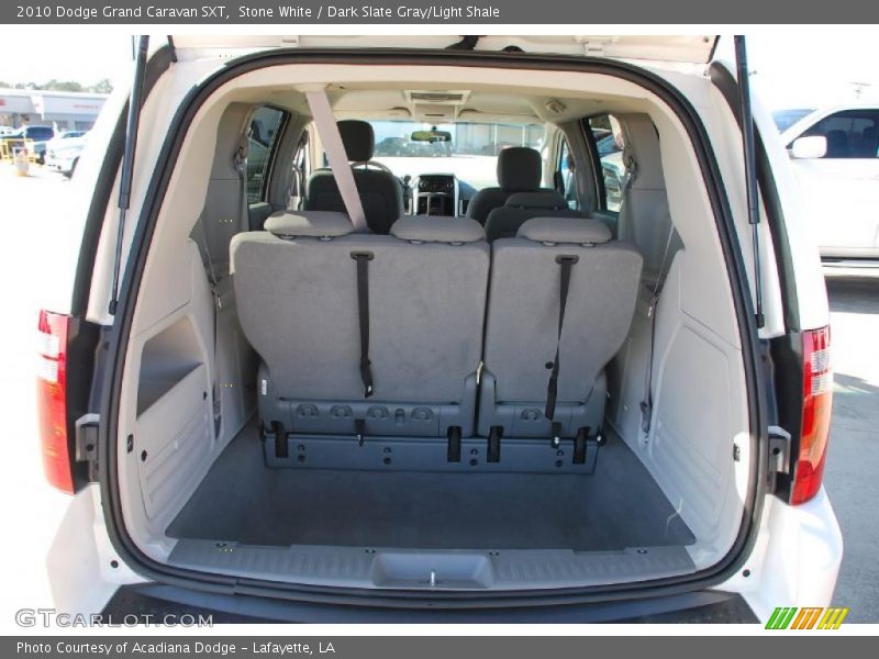 Stone White / Dark Slate Gray/Light Shale 2010 Dodge Grand Caravan SXT