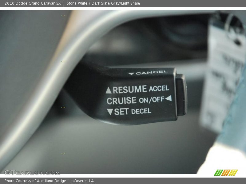 Stone White / Dark Slate Gray/Light Shale 2010 Dodge Grand Caravan SXT