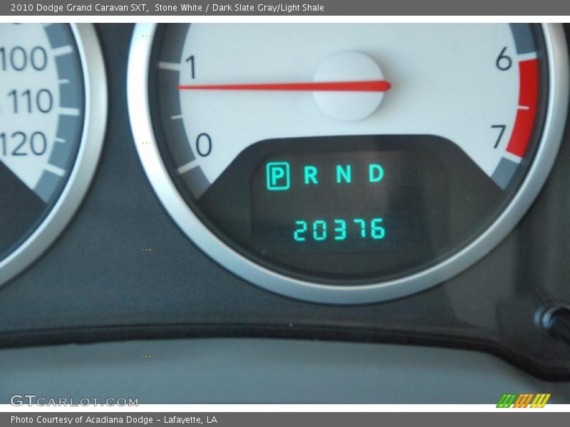 Stone White / Dark Slate Gray/Light Shale 2010 Dodge Grand Caravan SXT